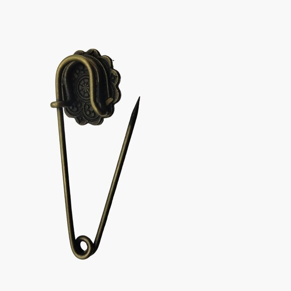 Flower Safety Pin Daisy Charm Holder Skirt Pin Brooch Crafting - Picture 4 of 5